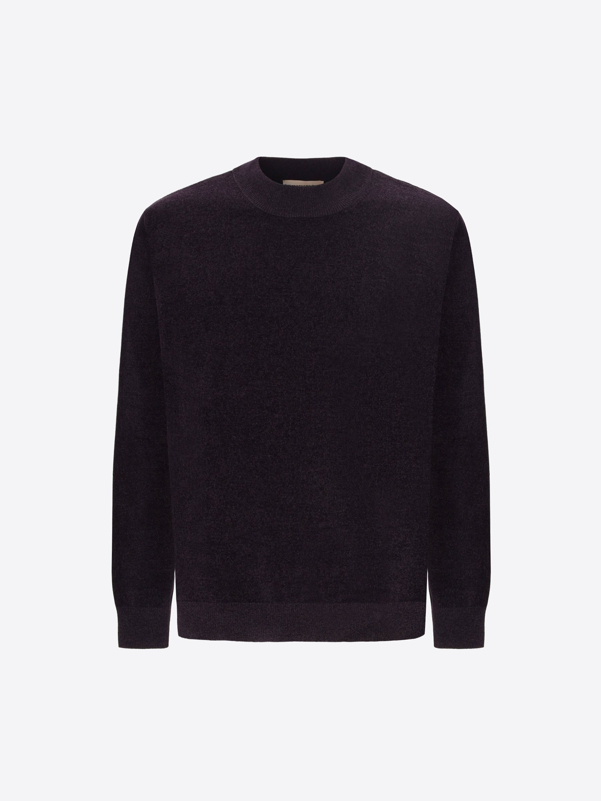 Distretto12 Blue Chenille-Knit Technical Turtleneck Sweater Blas - Product Still Life