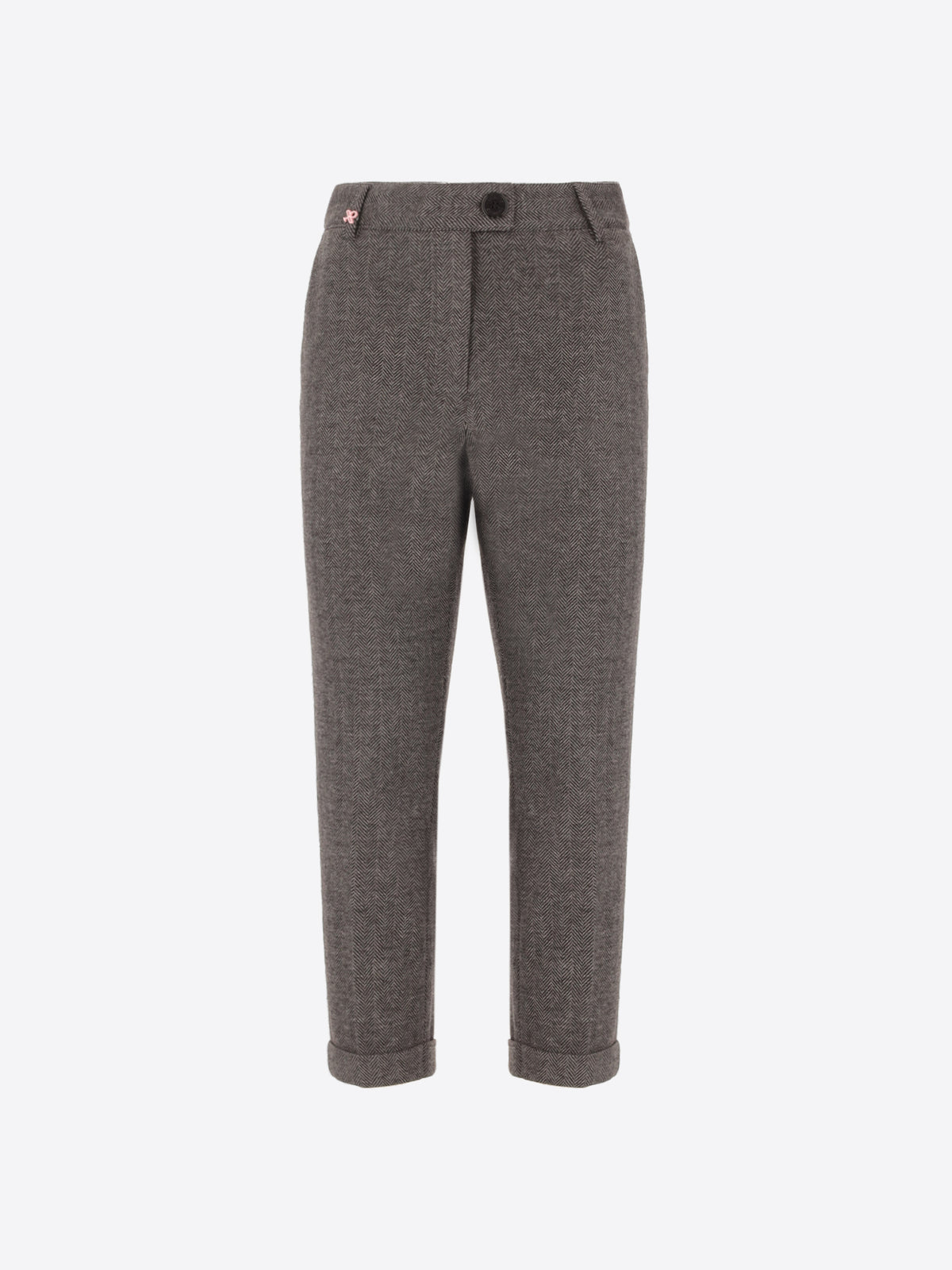 Resca Pattern Cigarette Trousers in Super Comfort Jersey with Resca Pattern Herrin ...