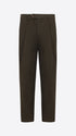 Distretto12 Ban Canaletto Forest Green Comfort Cotton Trousers - Product Still Life