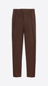 Distretto12 Ban Mantegna Brown Comfort Cotton Trousers - Product Still Life