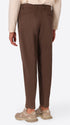 Rio Pences Canaletto Brown Comfort Cotton Trousers - Model Back View