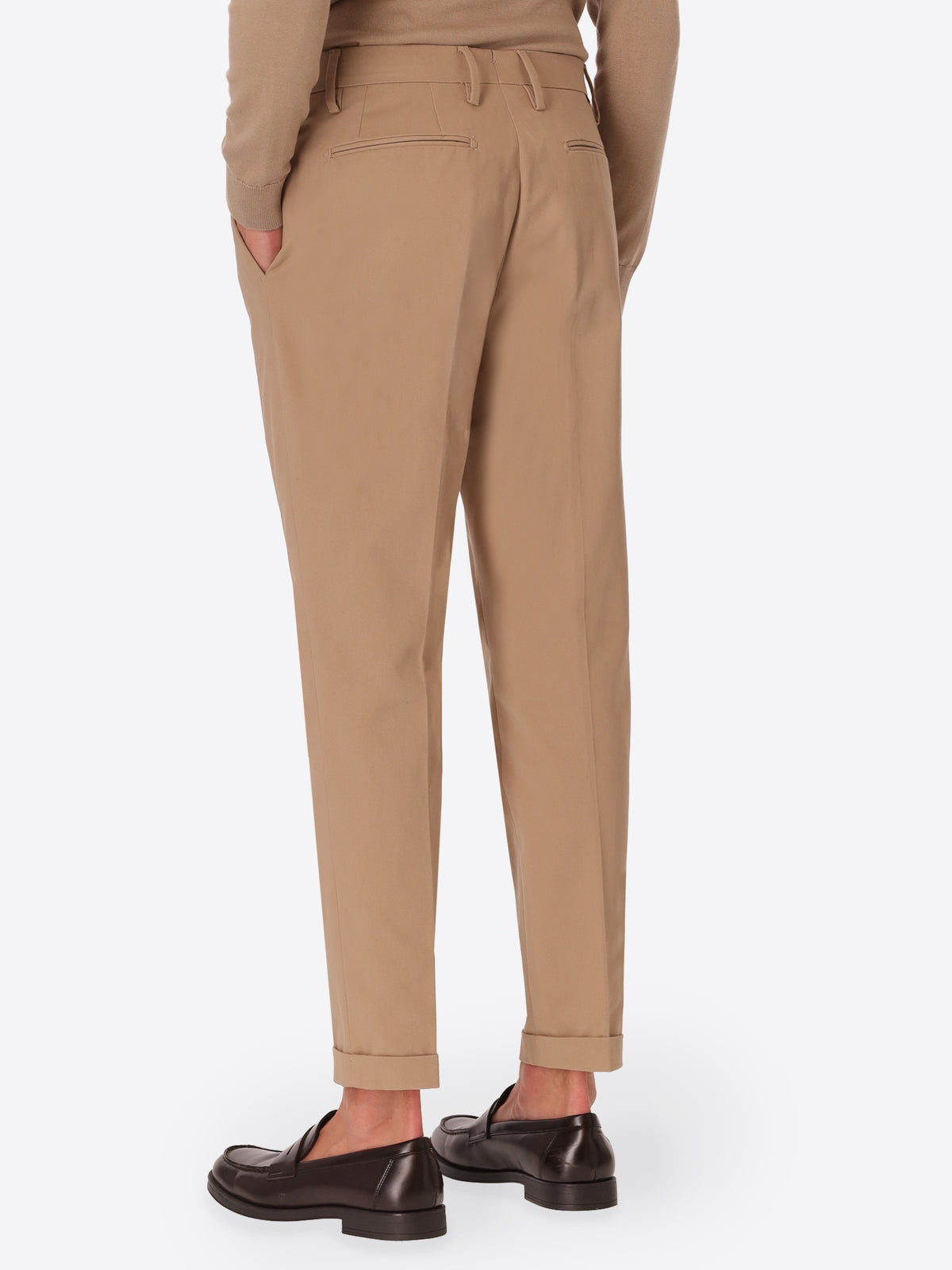 Rio Pences Mantegna Cacha Comfort Cotton Trousers - Model Back View