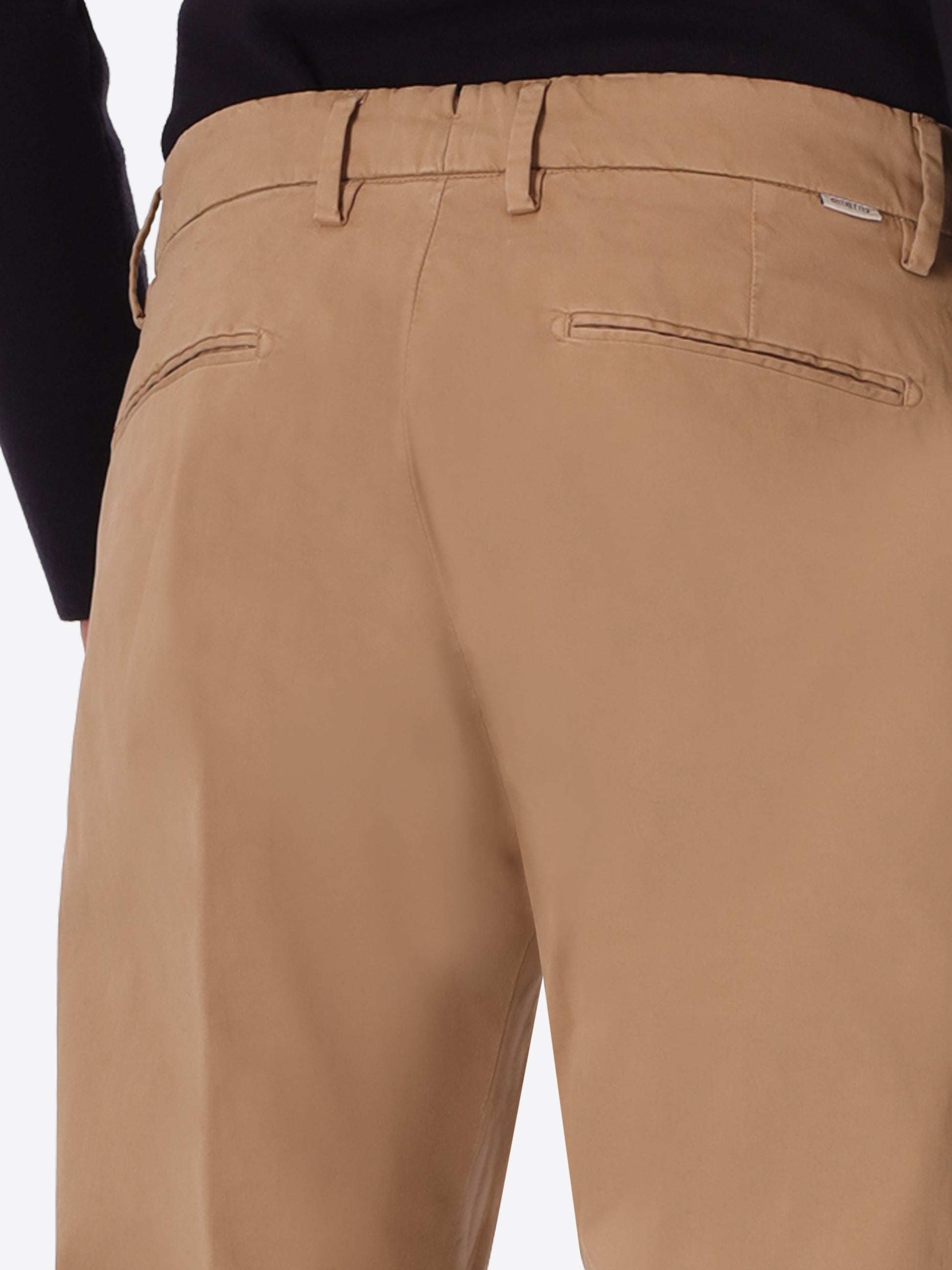 York Canaletto Cacha Comfort Cotton Trousers - Close-Up Of The Back Pocket
