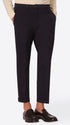 York Mantegna Blue Comfort Cotton Trousers - Model Front View