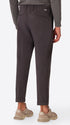 York Mantegna Charcoal Comfort Cotton Trousers - Model Back View