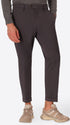 York Mantegna Charcoal Comfort Cotton Trousers - Model Front View