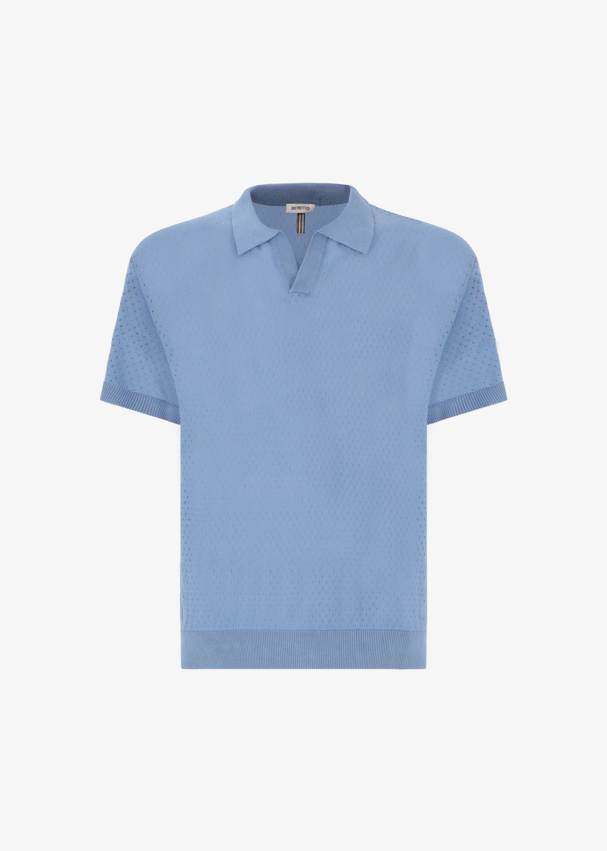 Polo Carrara Traforata in Filo Crèpe di Cotone