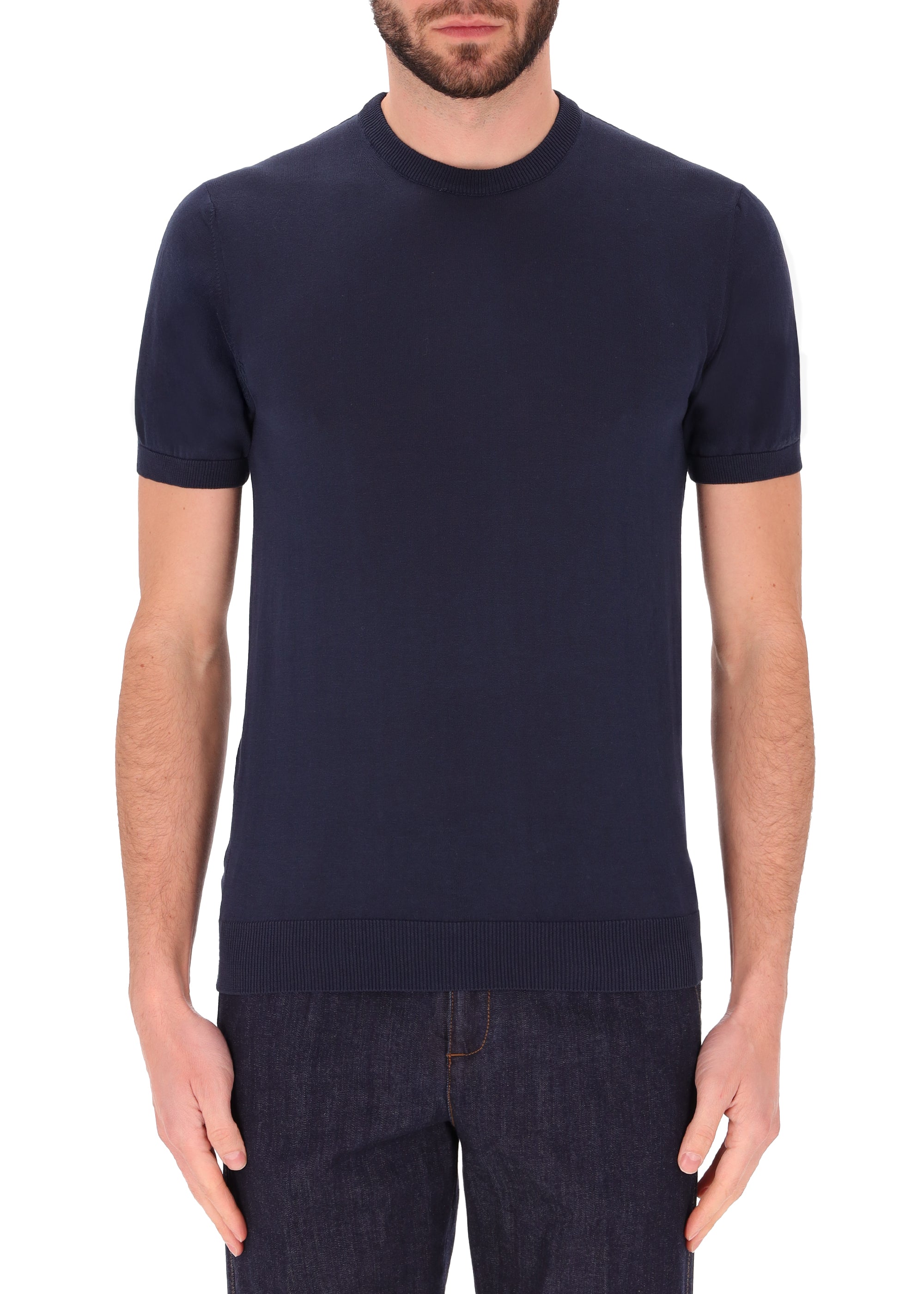 Cotton Crêpe T-shirt Carrara