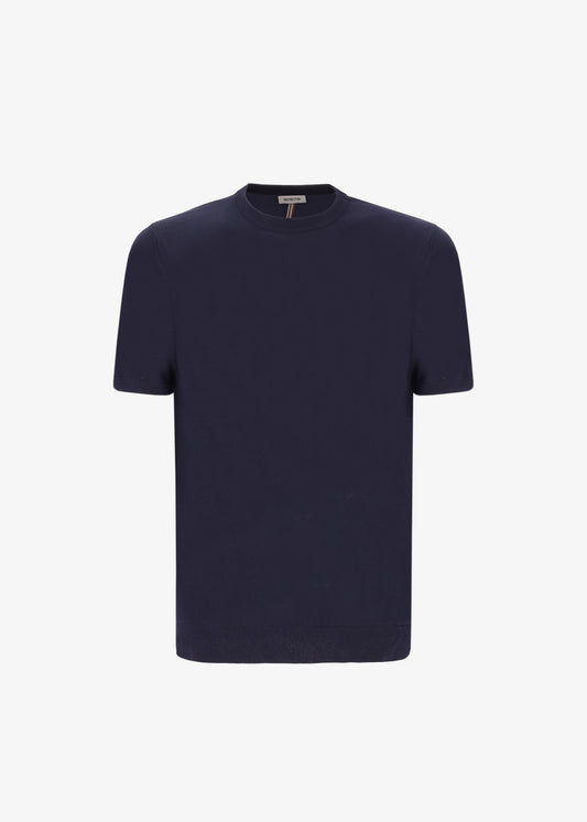 Cotton Crêpe T-shirt Carrara