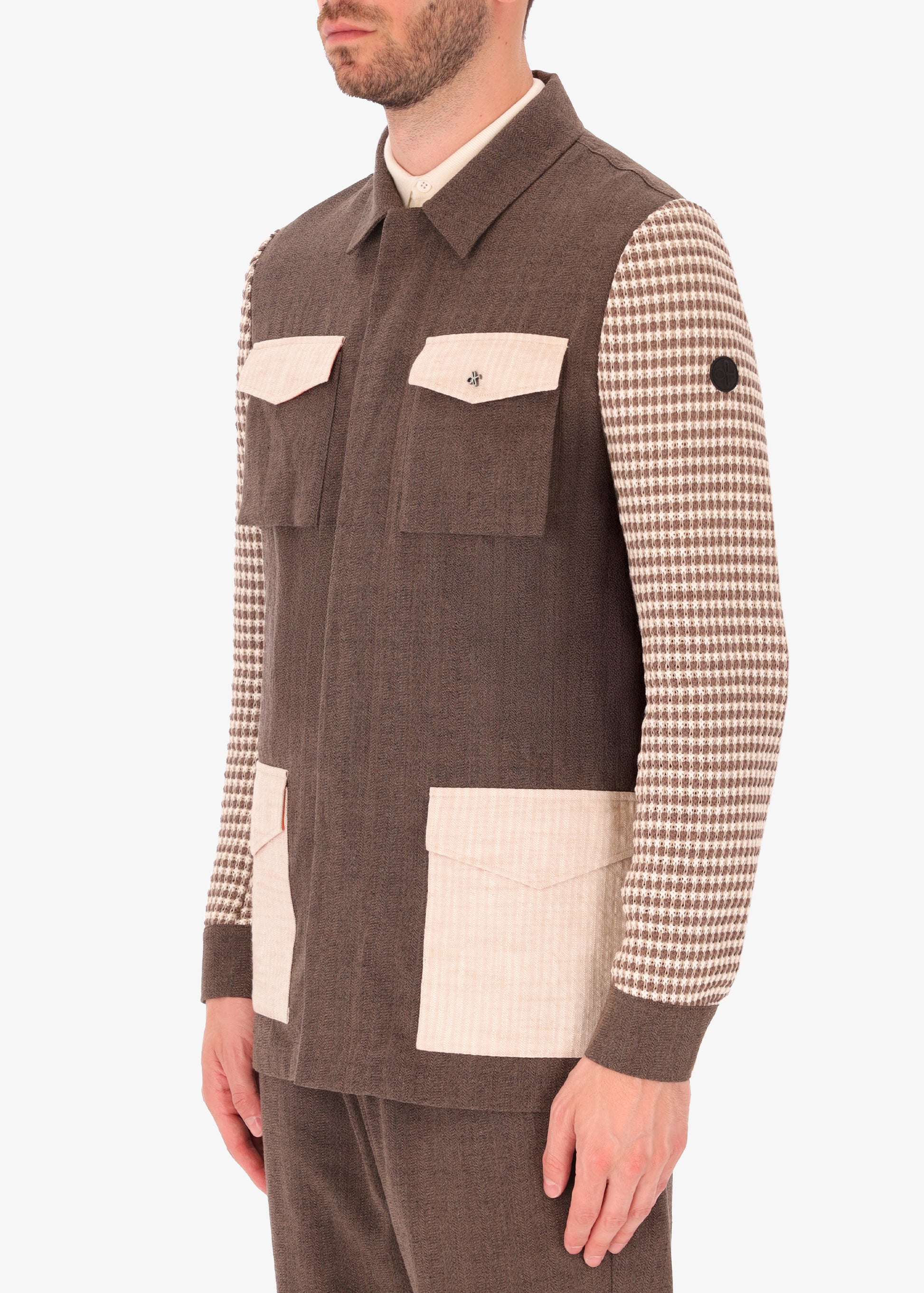 Sahariana Natural Tech Mix di Tessuti in Cotone