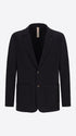 Distretto12 Tiepolo Blue Diagonal-Weave Jersey Jacket - Product Still Life