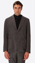 Tiepolo Charcoal Diagonal-Weave Jersey Jacket - Model Front View