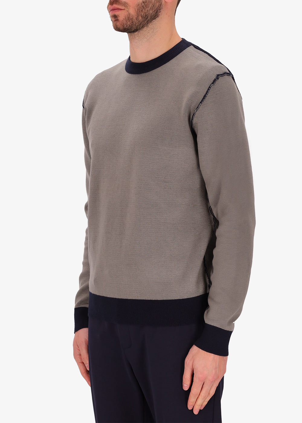Pullover Softouch mit beidseitigem Rundhalsausschnitt