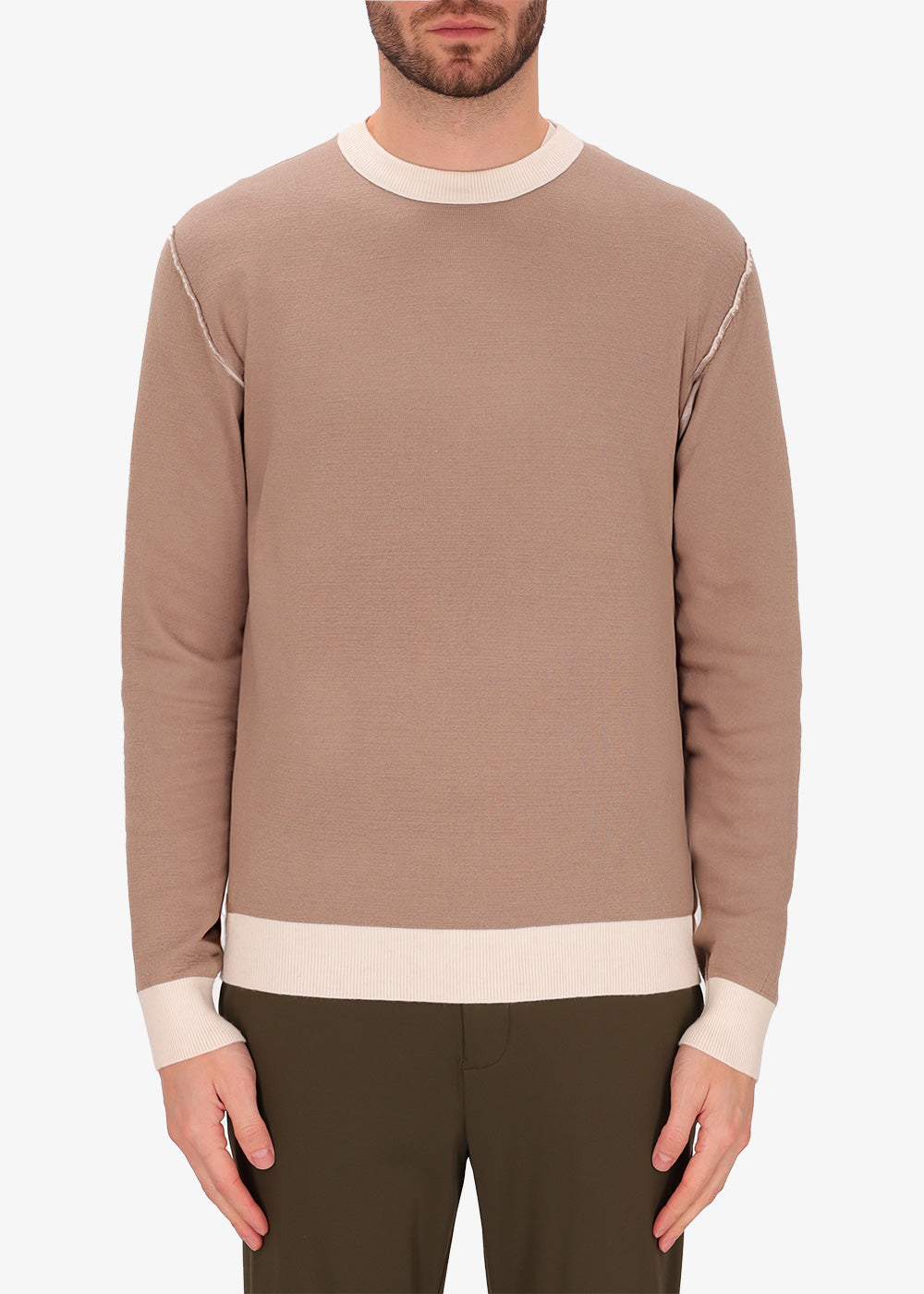 Pullover Softouch mit beidseitigem Rundhalsausschnitt