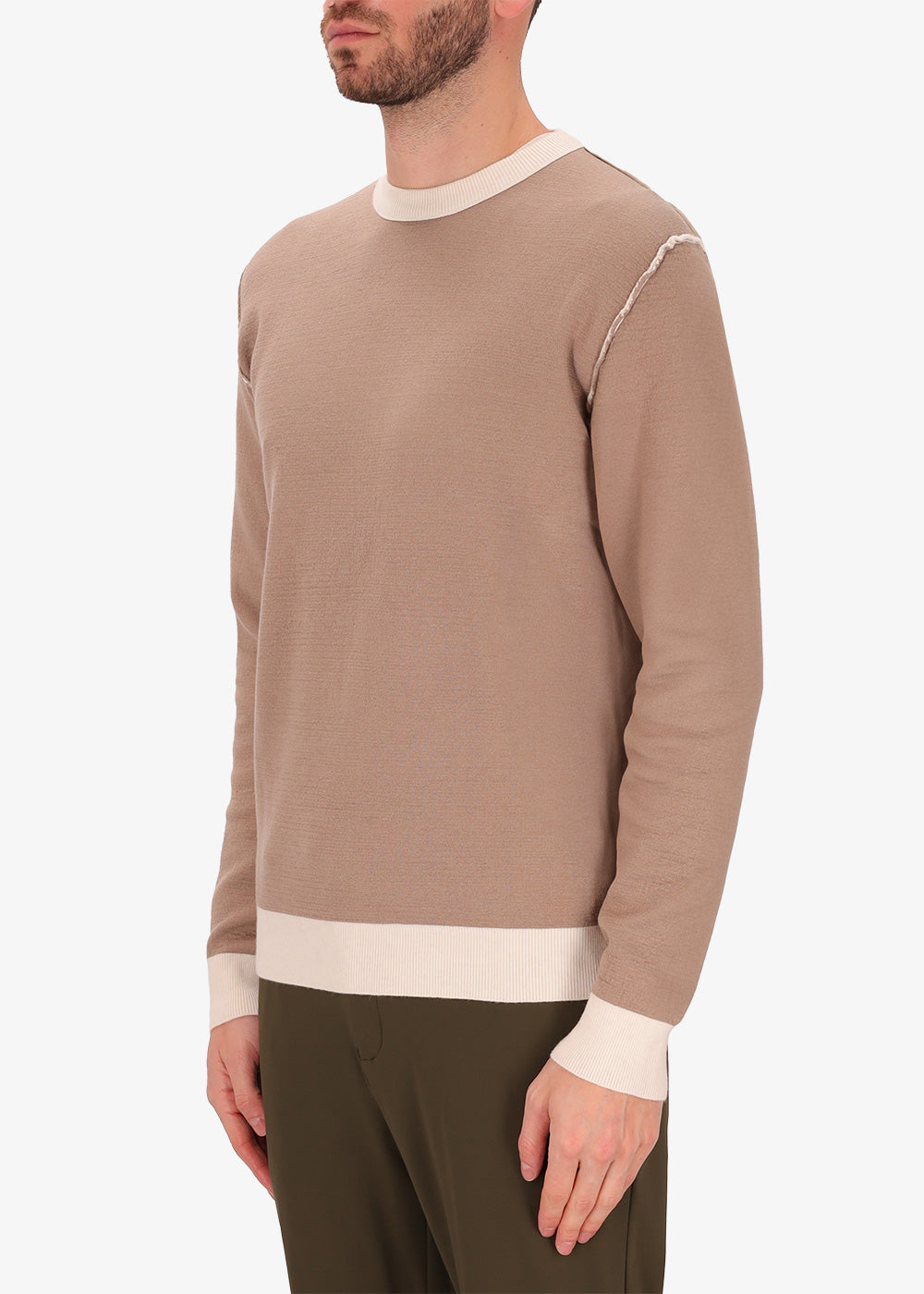 Pullover Softouch mit beidseitigem Rundhalsausschnitt