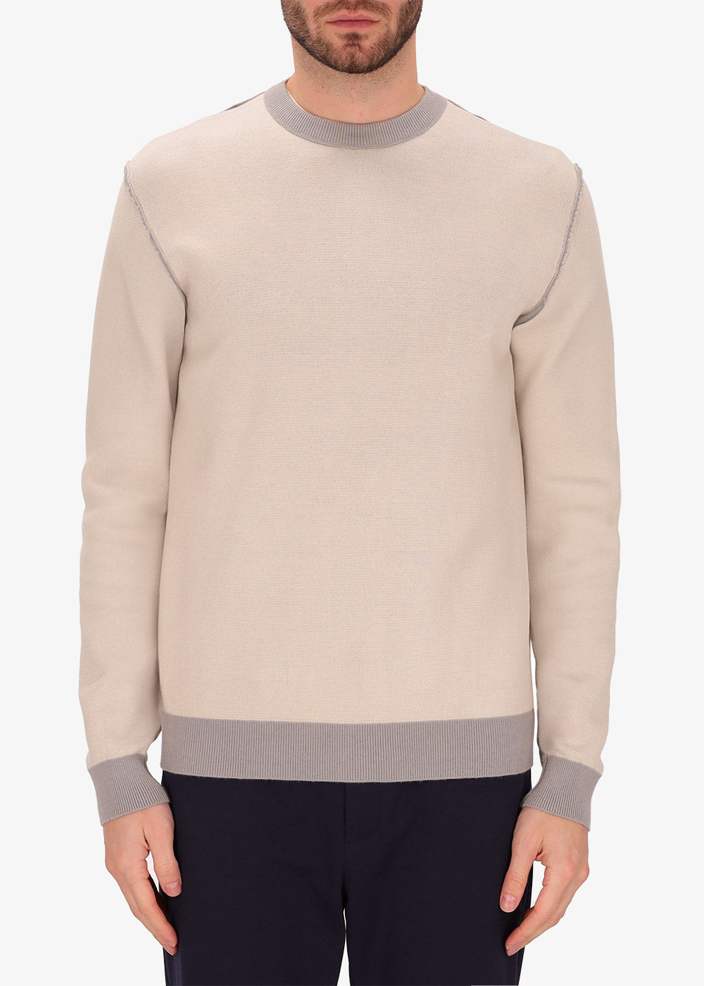 Pullover Softouch mit beidseitigem Rundhalsausschnitt