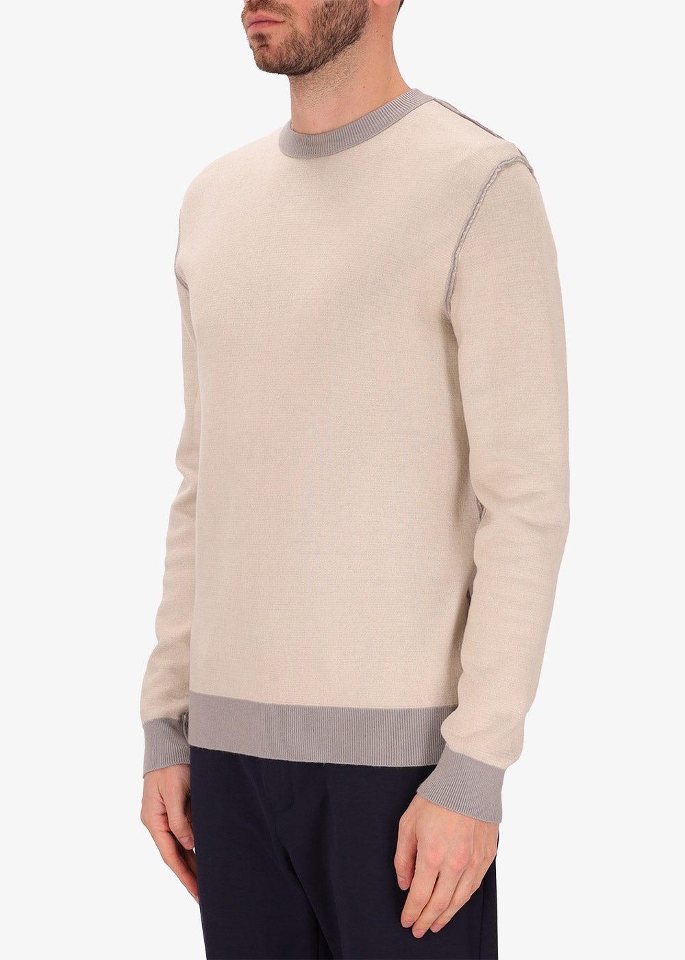 Pullover Softouch mit beidseitigem Rundhalsausschnitt