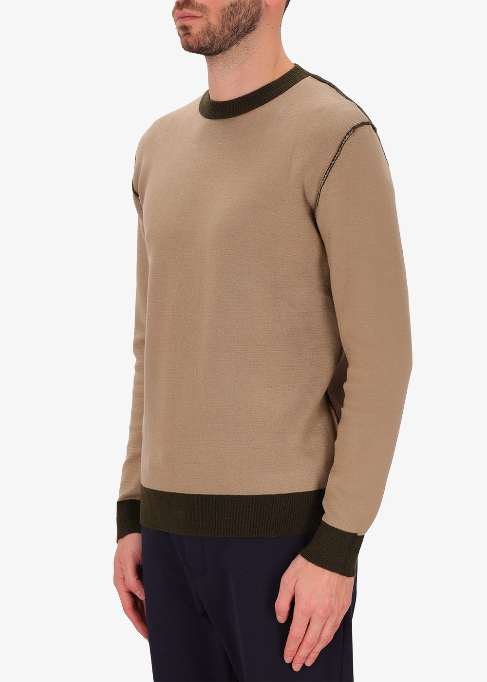 Pullover Softouch mit beidseitigem Rundhalsausschnitt