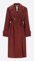Distretto12 Coat Viola Wine Double-Faced Cloth Trench - Woman - Product Still Life