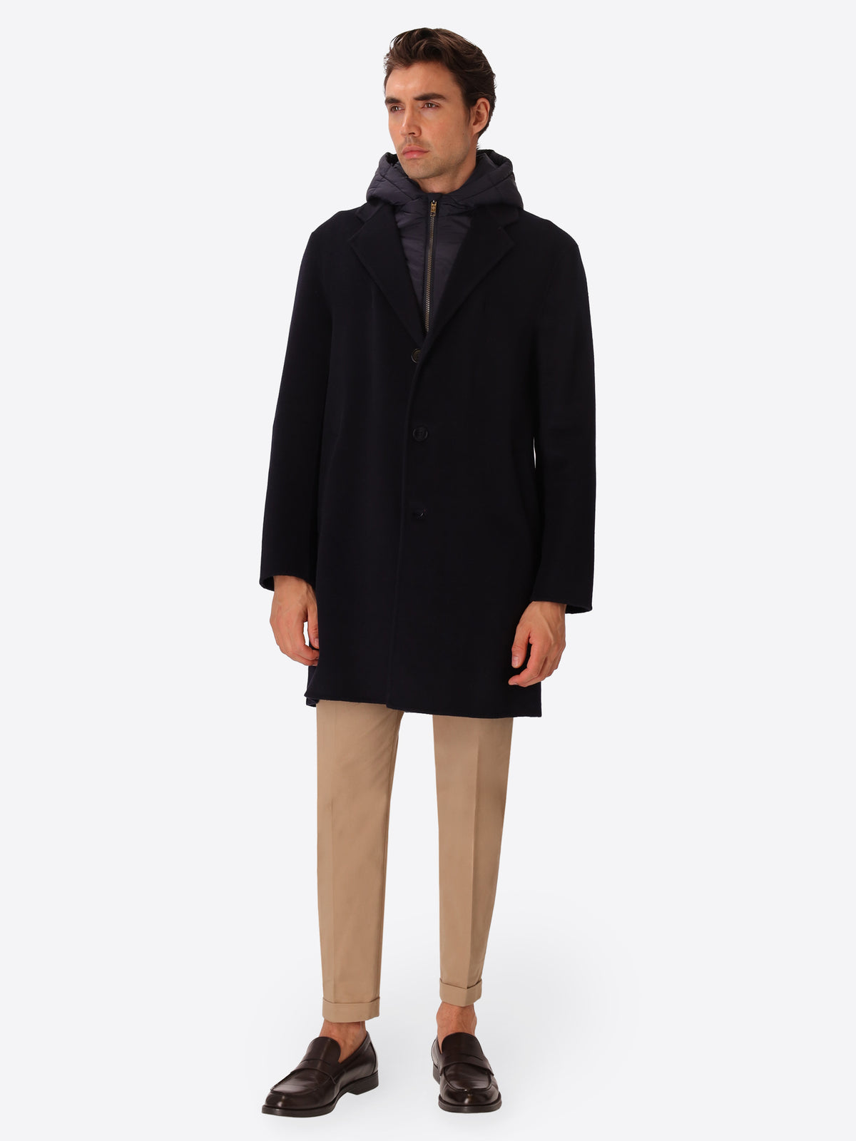 Cappotto Essex in Panno Double con Pettorina Staccabile