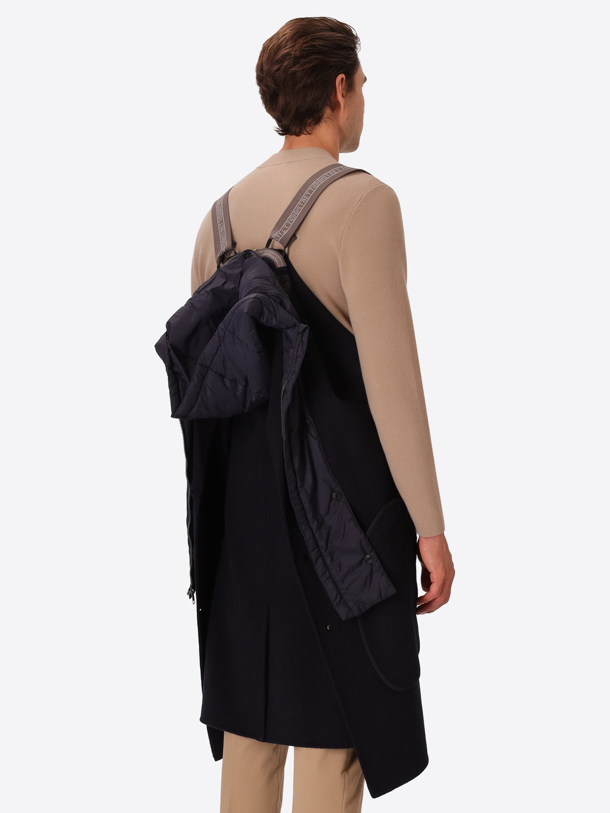 Cappotto Essex in Panno Double con Pettorina Staccabile