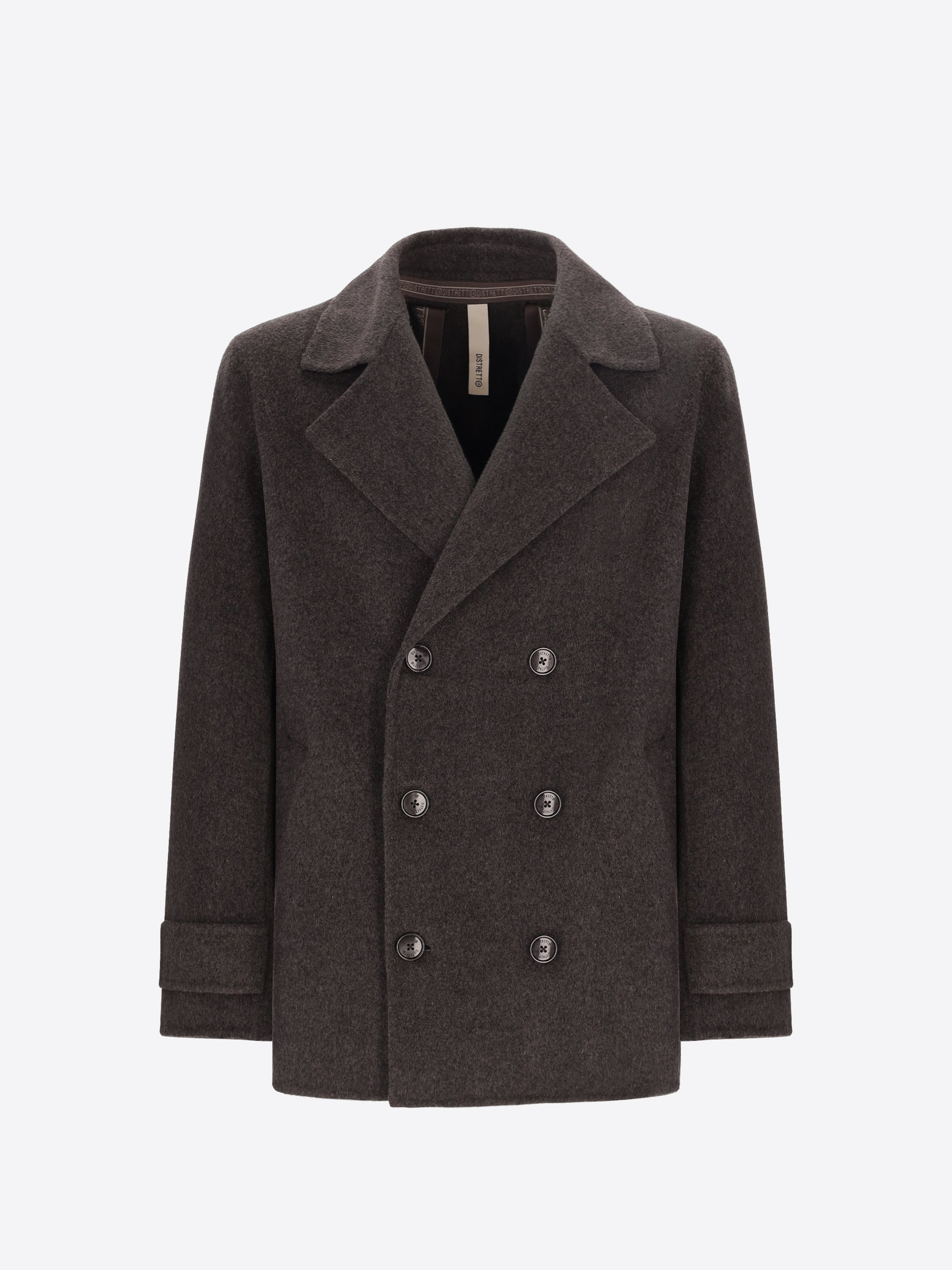 Double-Faced Wool-Blend Peacoat Essex