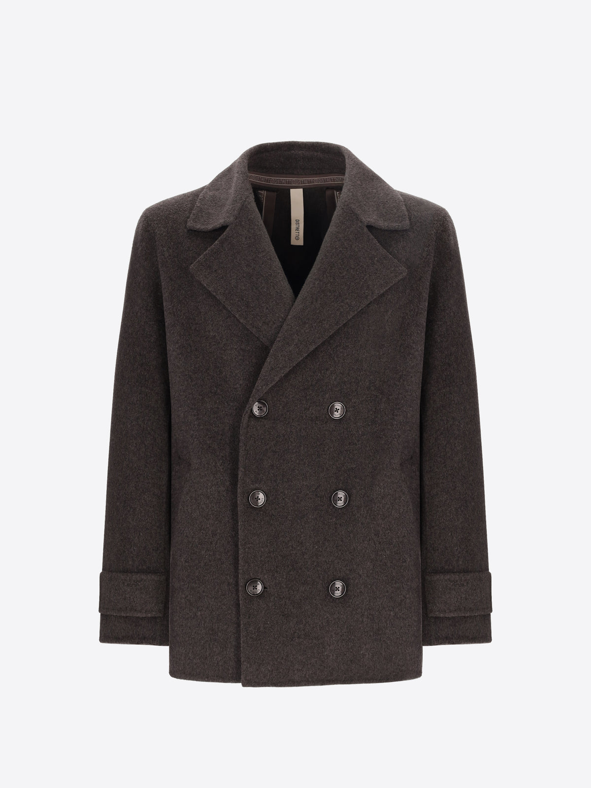 Double-Faced Wool-Blend Peacoat Essex