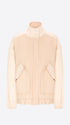 Distretto12 Calicante Cream Drap-Cloth, Milano-Knit And Nylon Bomber Jacket - Woman - Product Still Life
