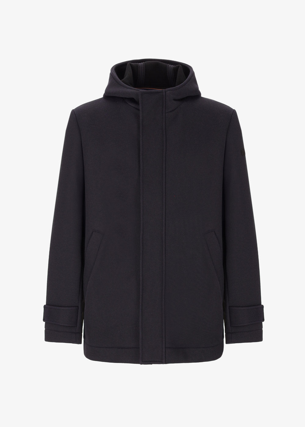 Short Jacket Hooded Cruise in Stretch Technical Fabric