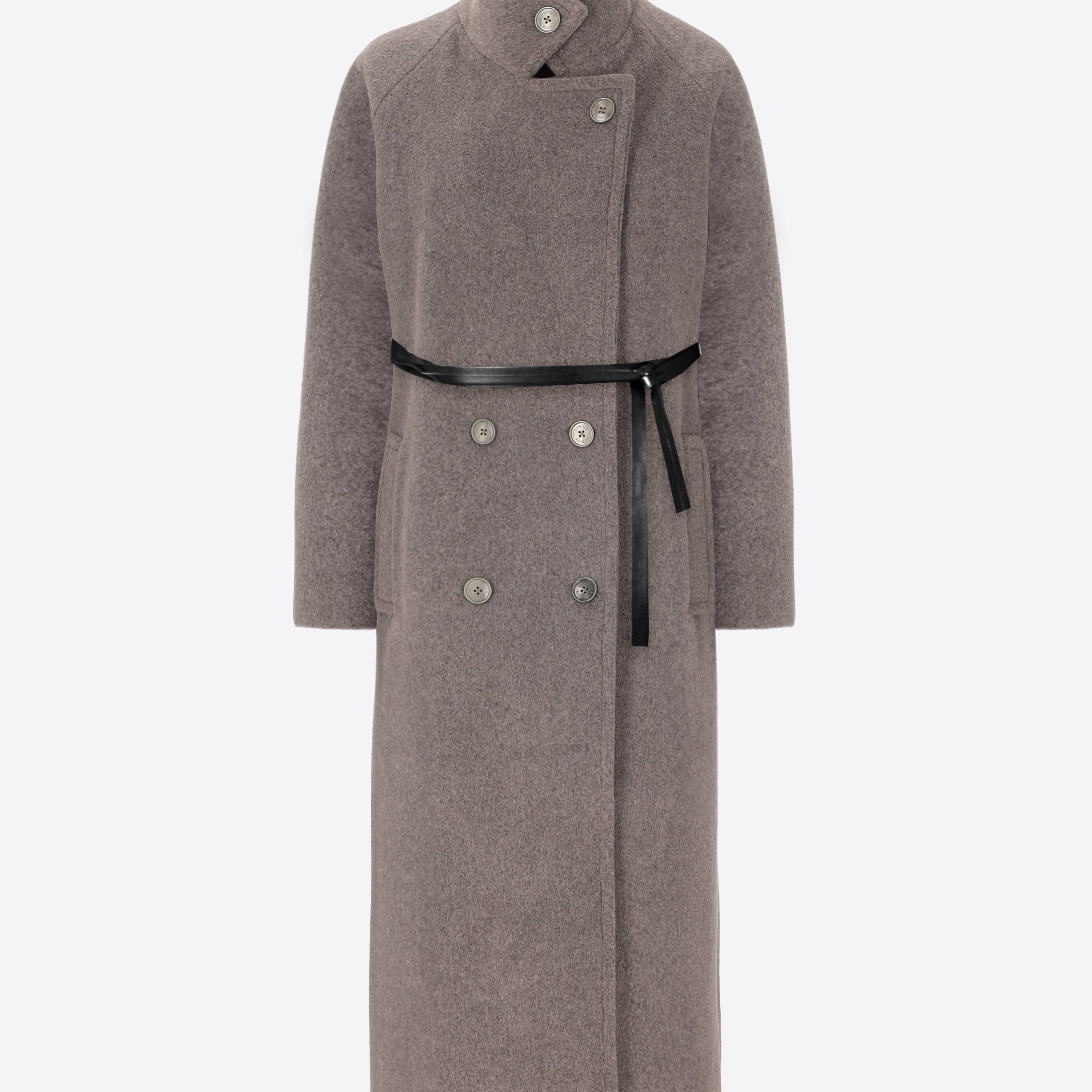 Overcoat in Super Comfort Wool-Blend Fabric Manchester - Woman