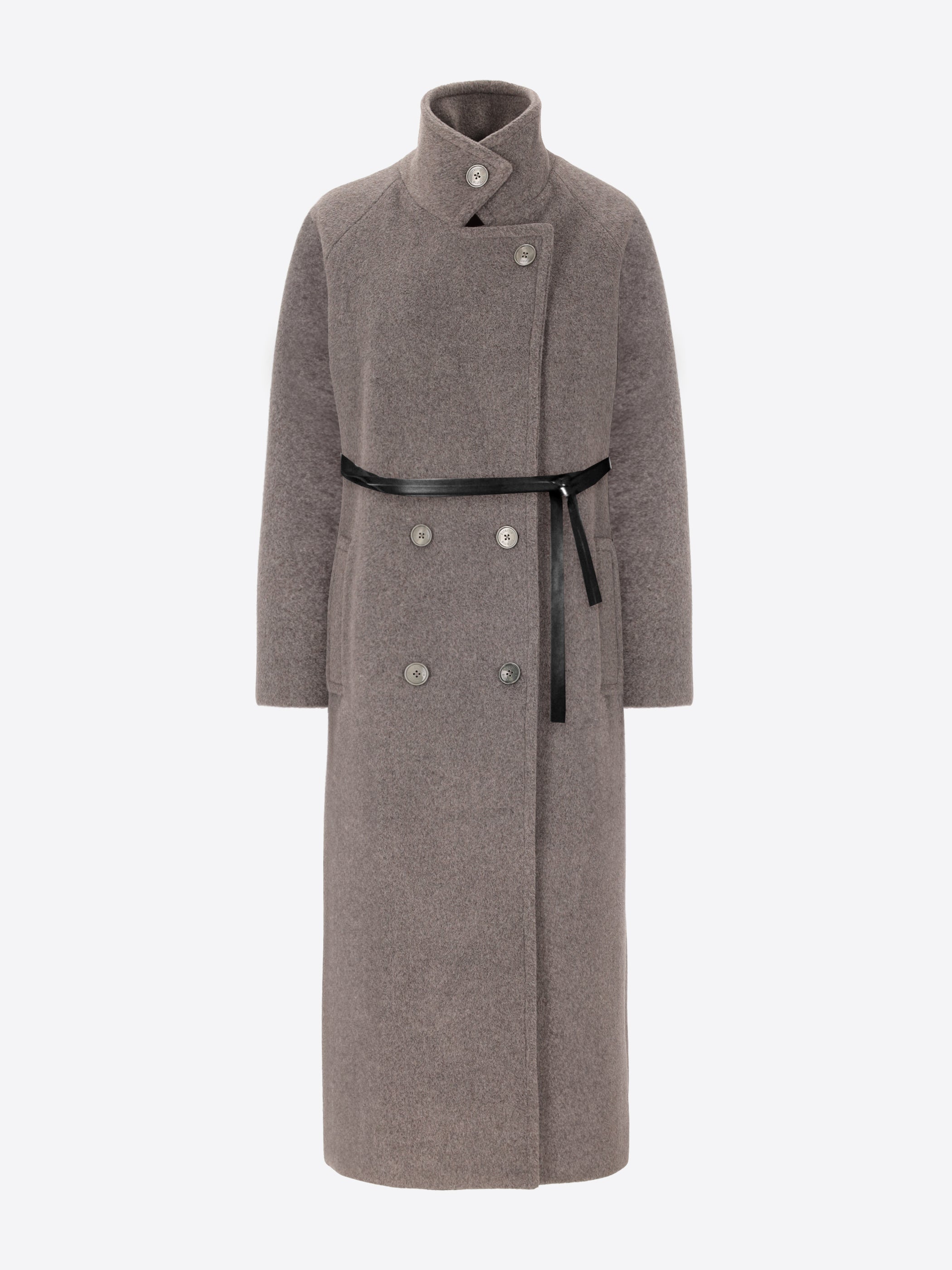 Overcoat in Super Comfort Wool-Blend Fabric Manchester - Woman