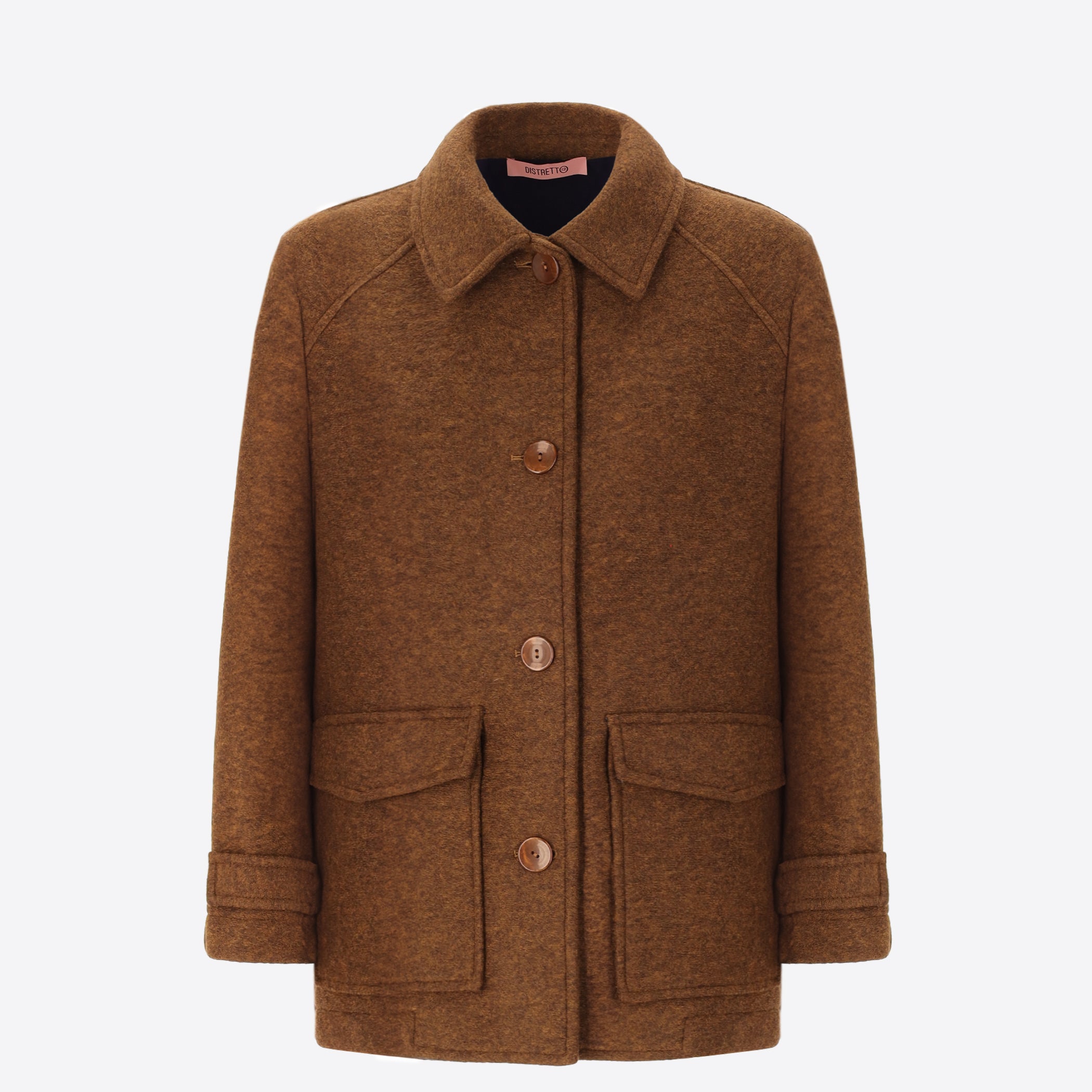 Bonded Boiled Wool Aviator Jacket Carlos - Woman
