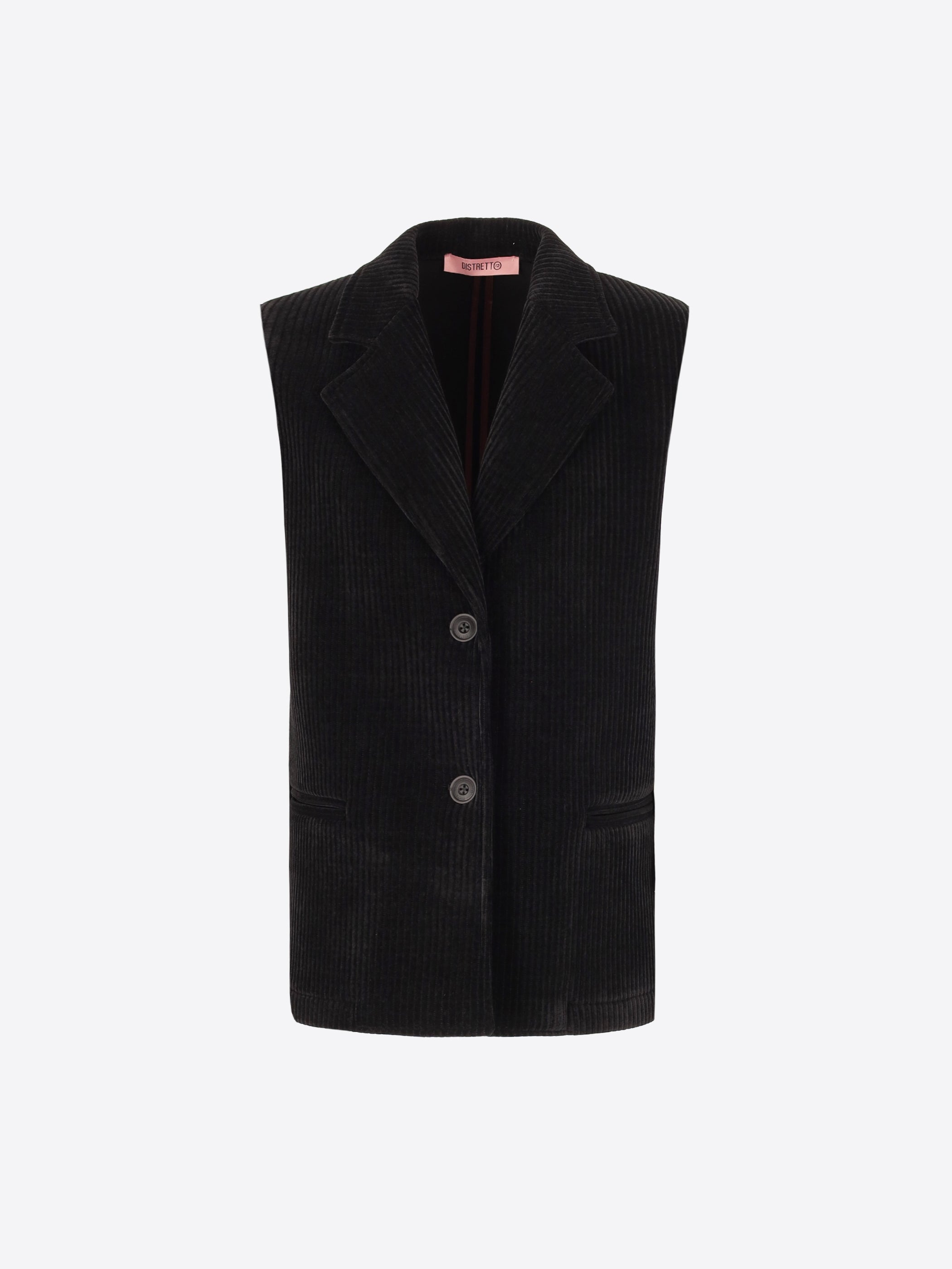 French Rib Corduroy Over Vest Alba - Woman