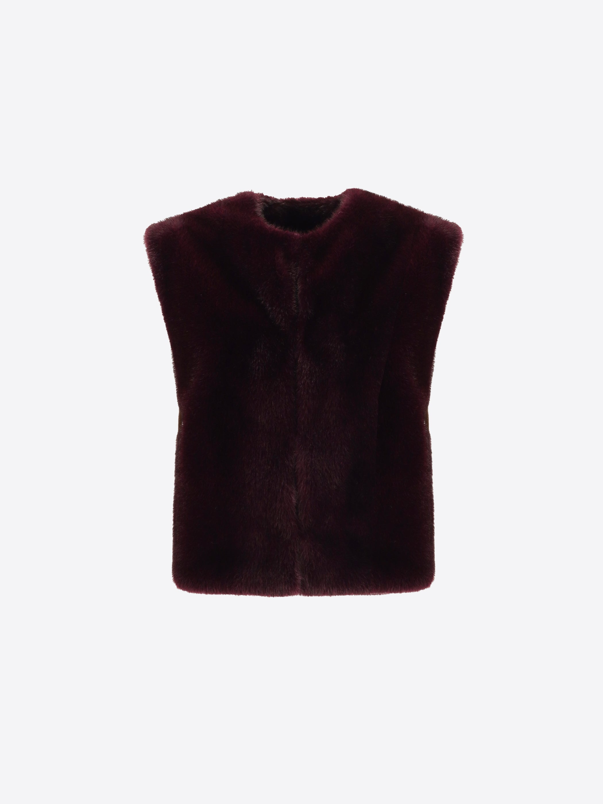 Vest in Eco-Fur Fabric Salford - Woman