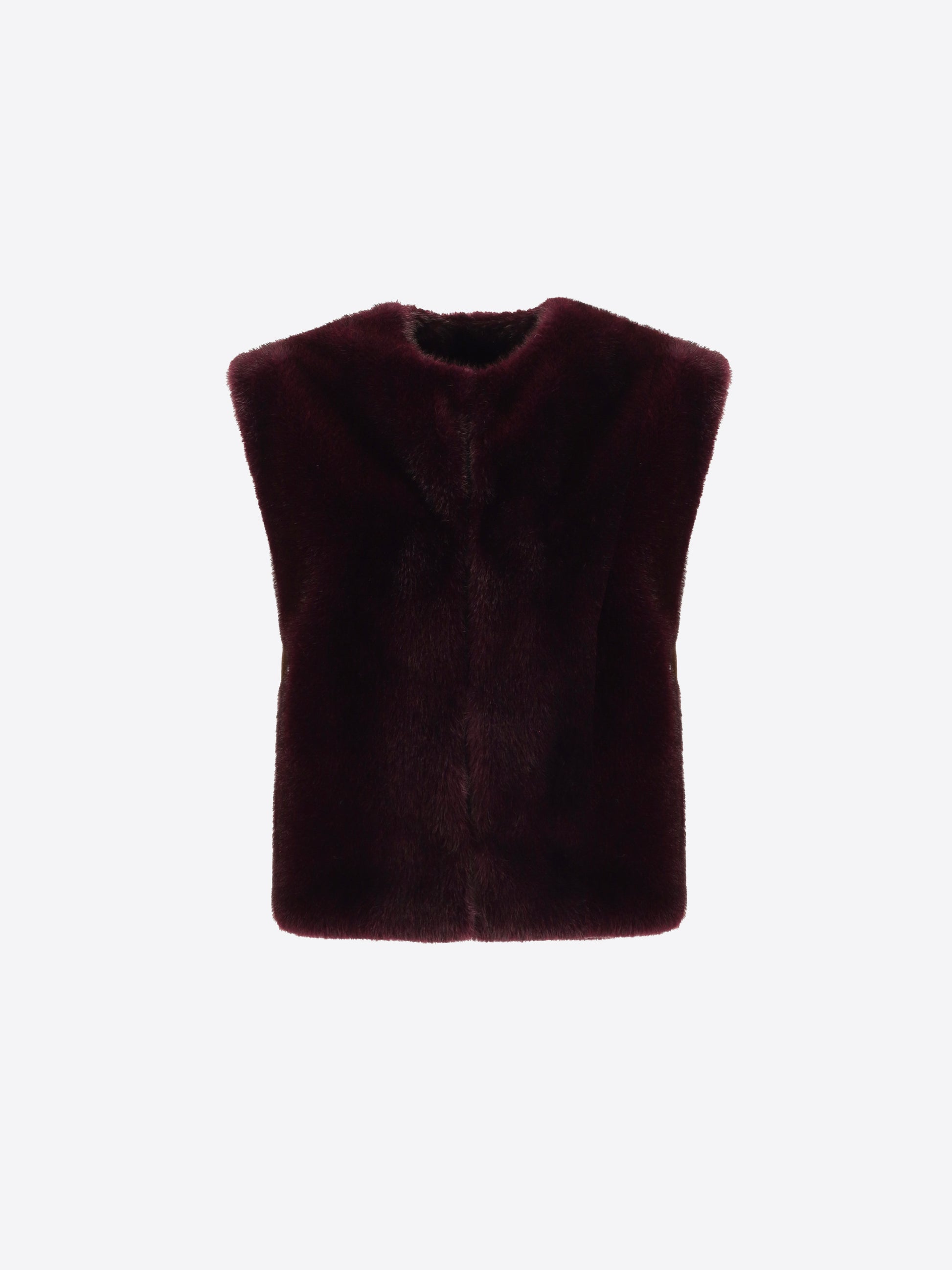 Vest in Eco-Fur Fabric Salford - Woman