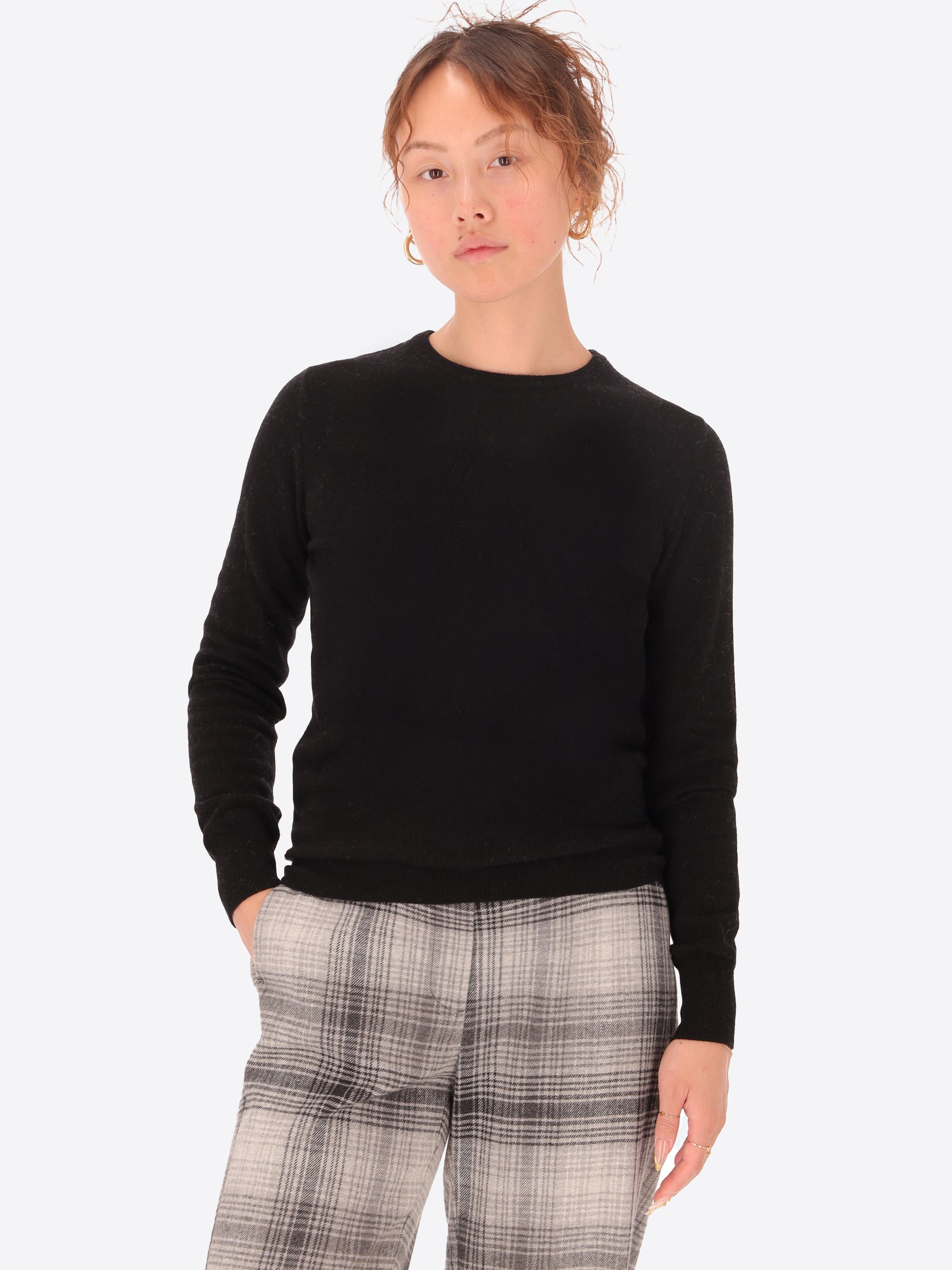 Wool Cashmere Blend Crewneck Knitwear Geppi