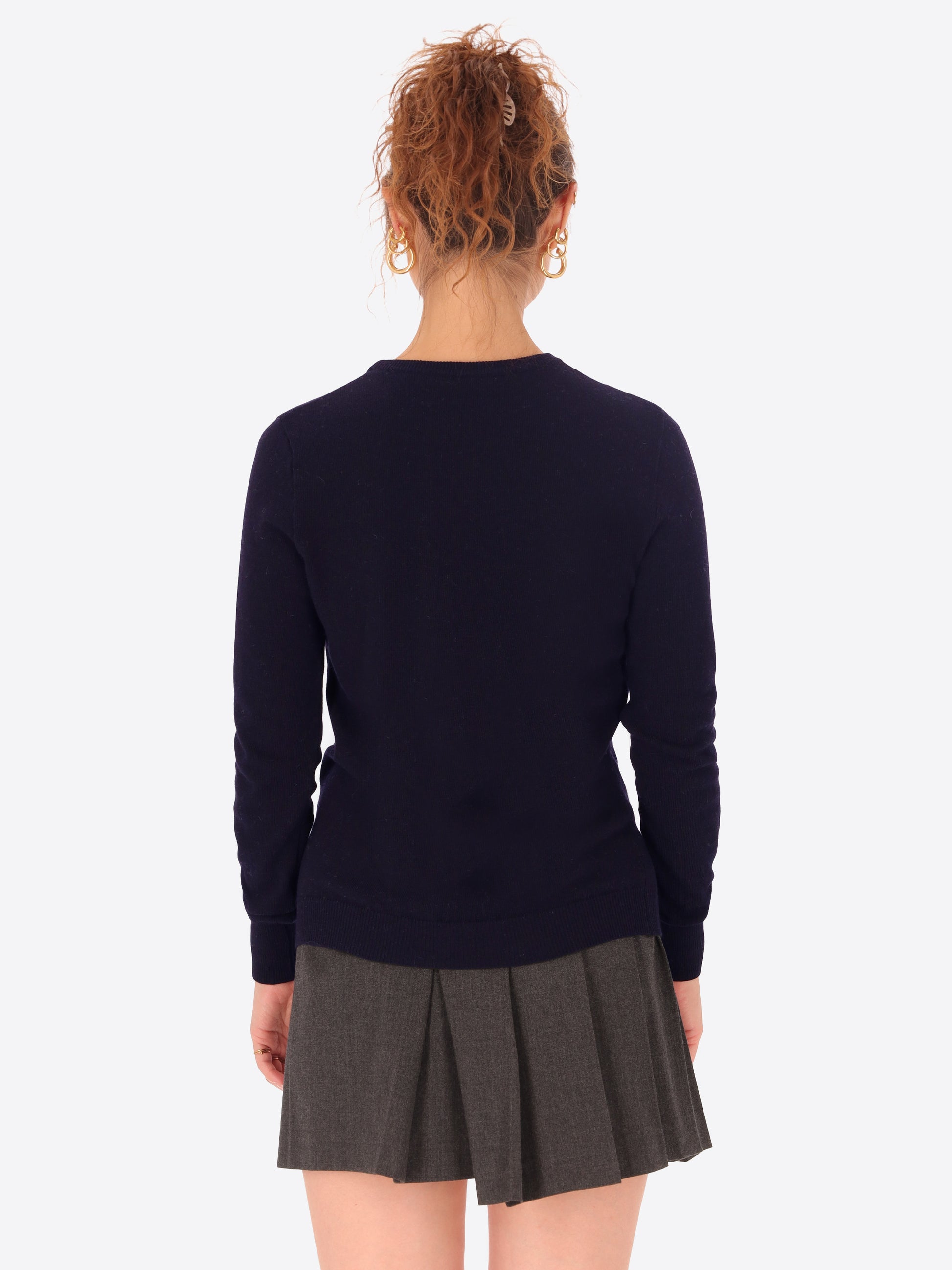 Wool Cashmere Blend Crewneck Knitwear Geppi