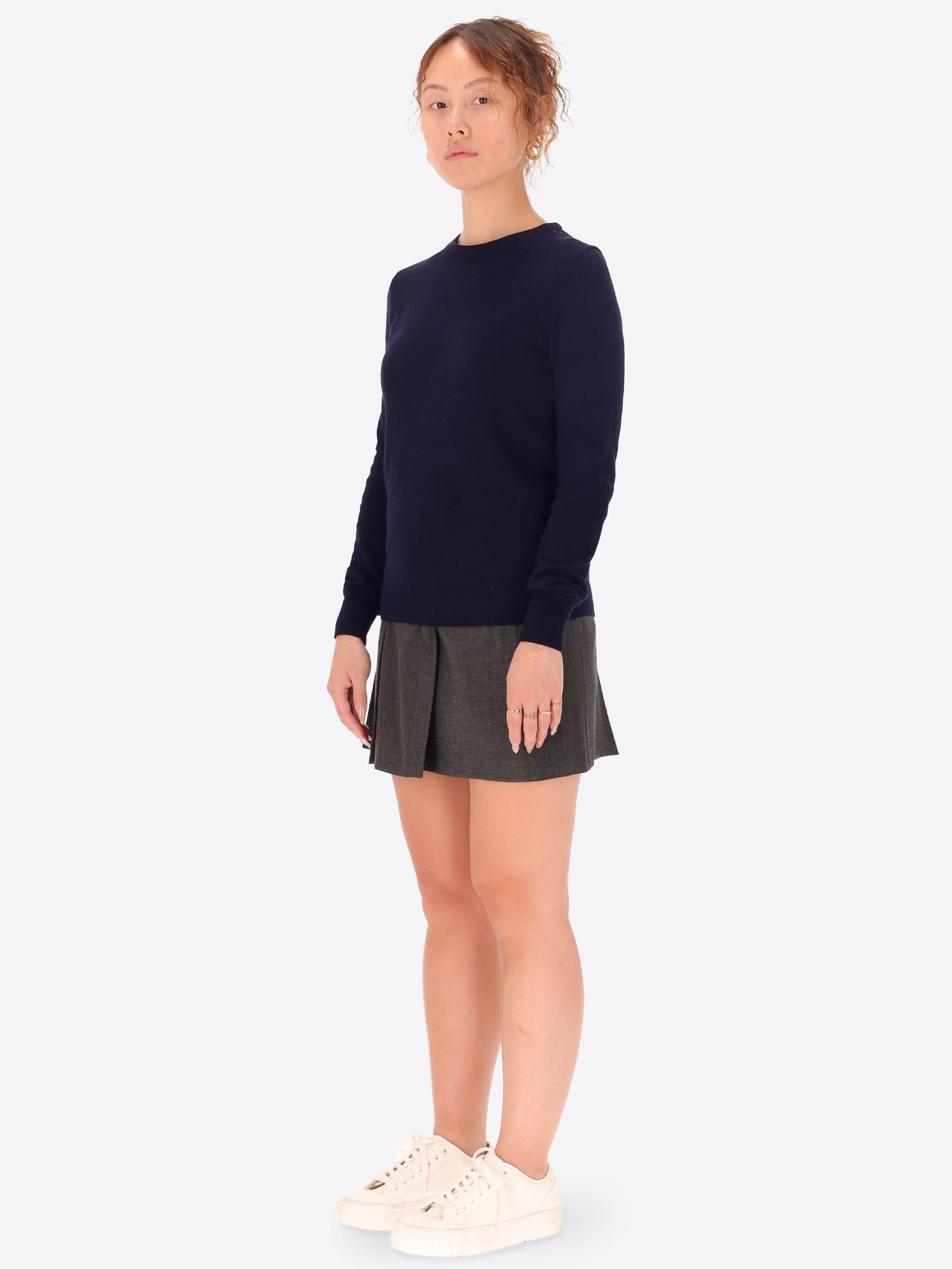 Wool Cashmere Blend Crewneck Knitwear Geppi