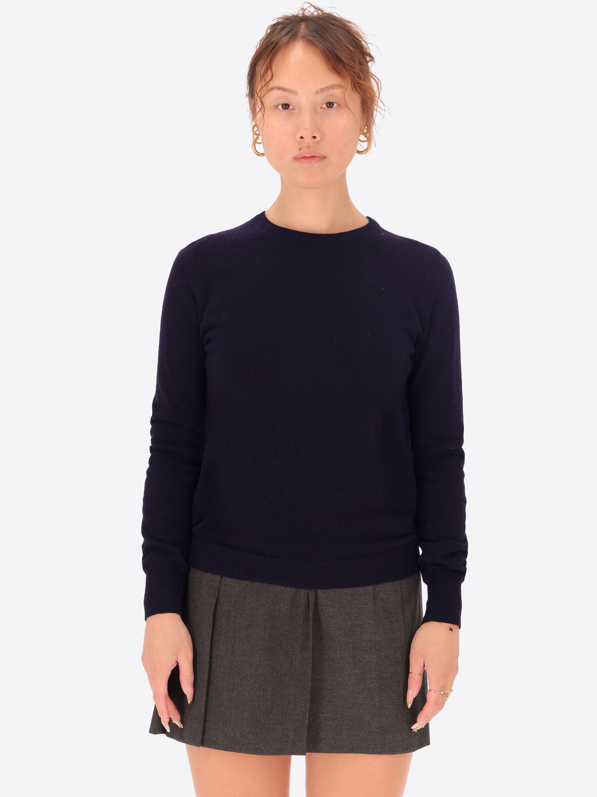 Wool Cashmere Blend Crewneck Knitwear Geppi