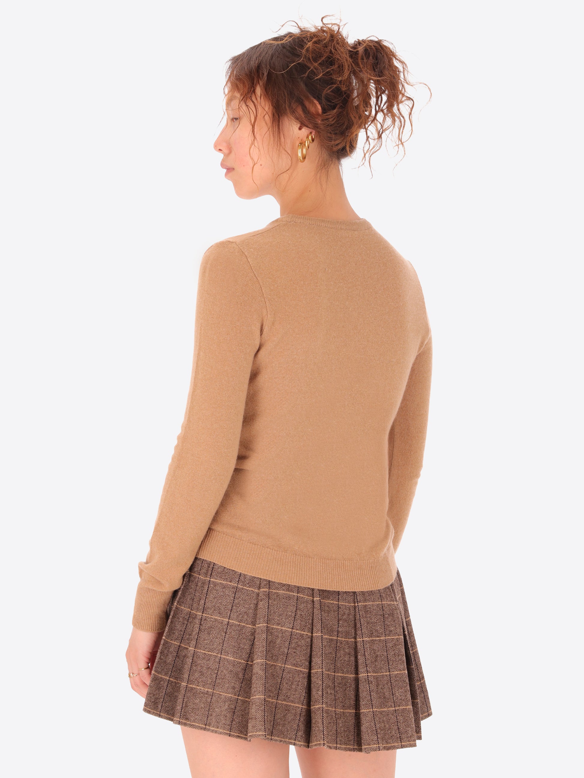 Wool Cashmere Blend Crewneck Knitwear Geppi