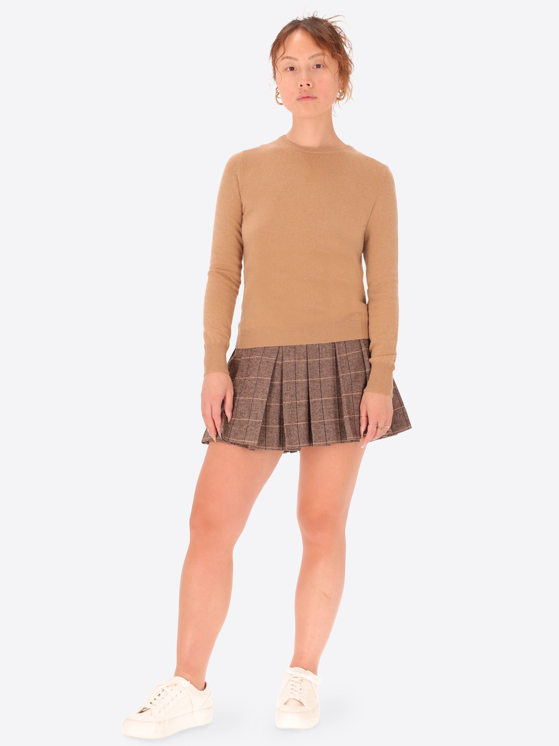 Wool Cashmere Blend Crewneck Knitwear Geppi