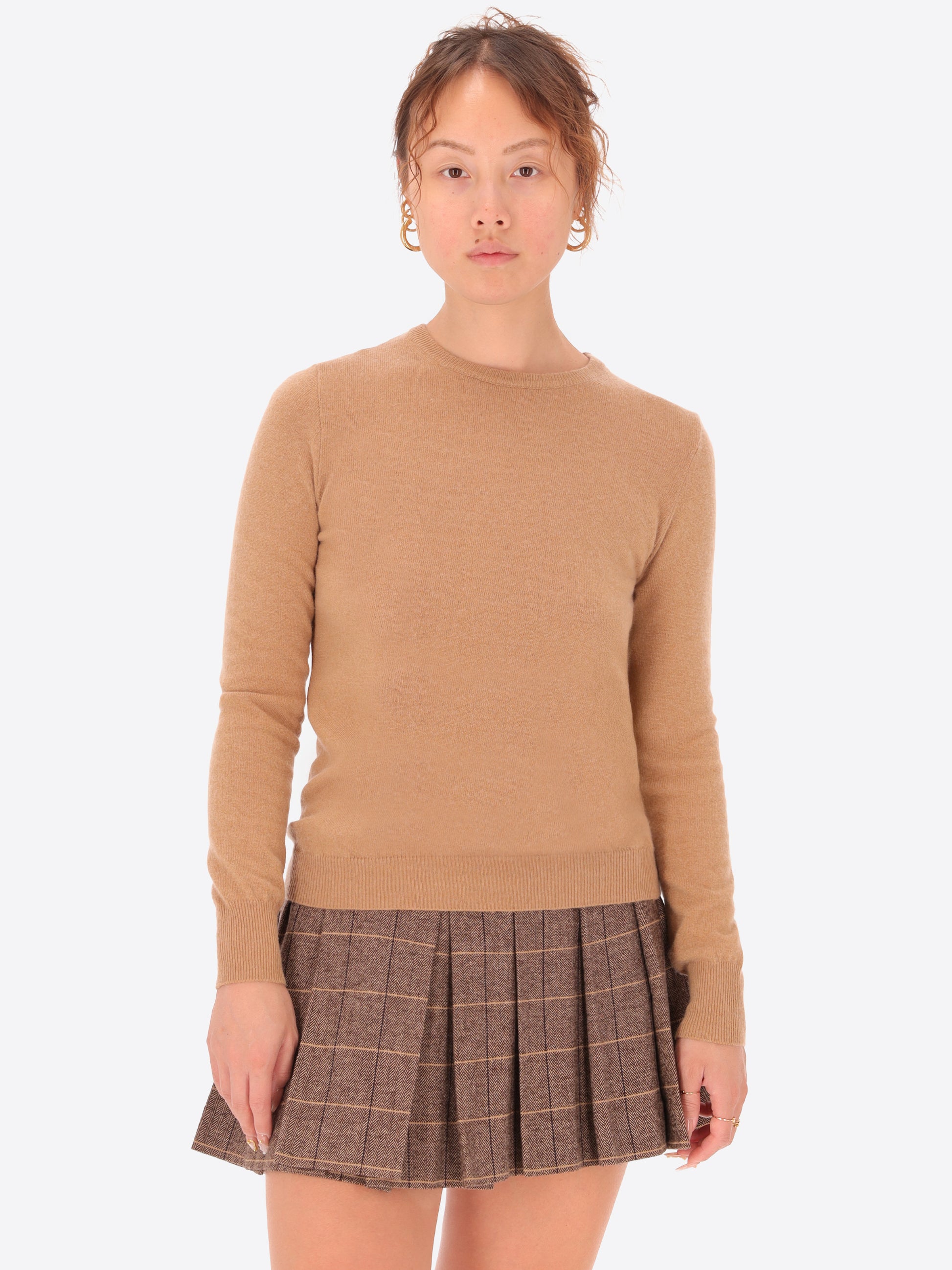 Wool Cashmere Blend Crewneck Knitwear Geppi