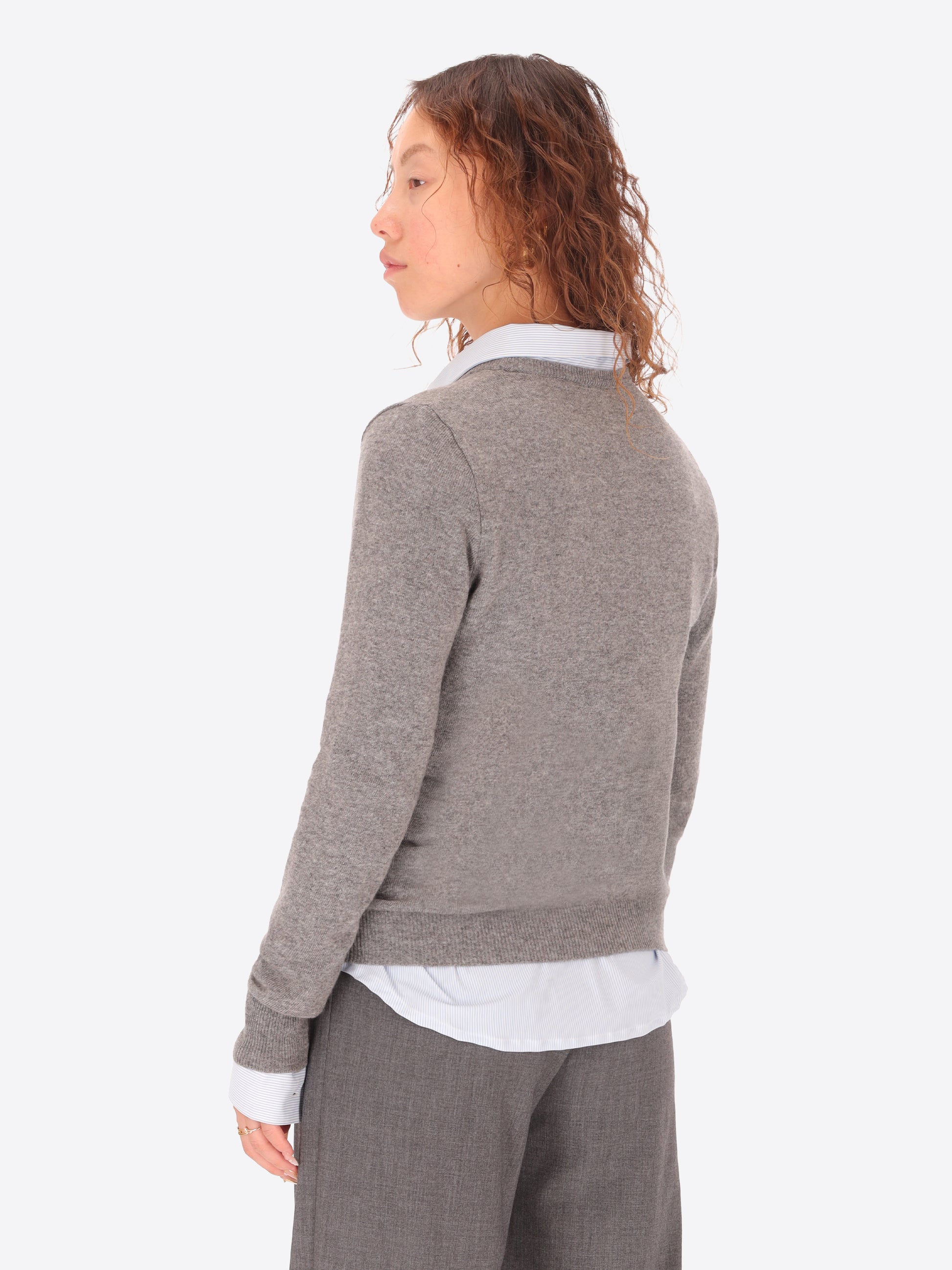 Wool Cashmere Blend Crewneck Knitwear Geppi