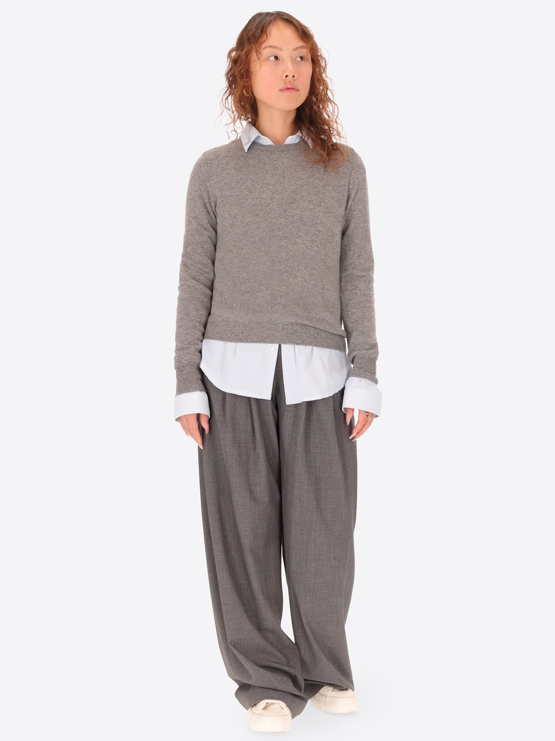 Wool Cashmere Blend Crewneck Knitwear Geppi