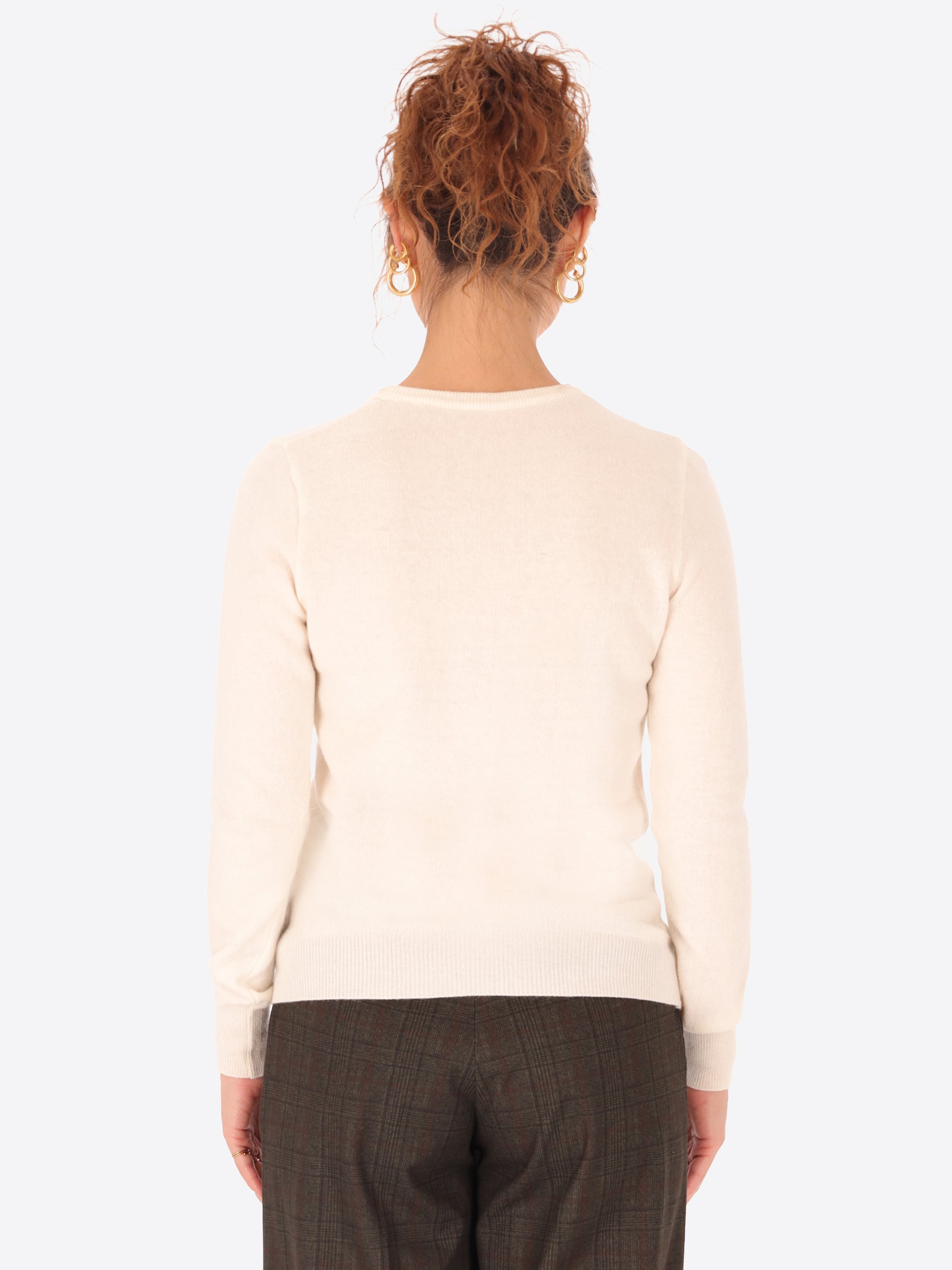 Wool Cashmere Blend Crewneck Knitwear Geppi