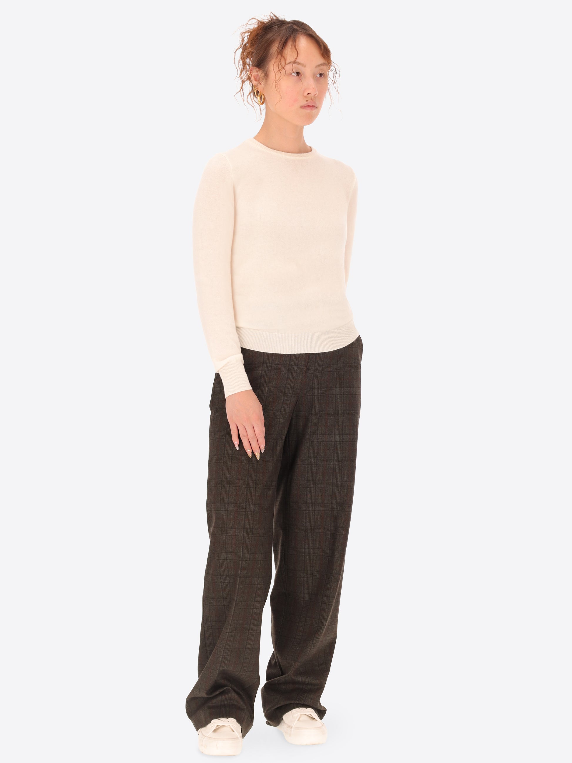 Wool Cashmere Blend Crewneck Knitwear Geppi