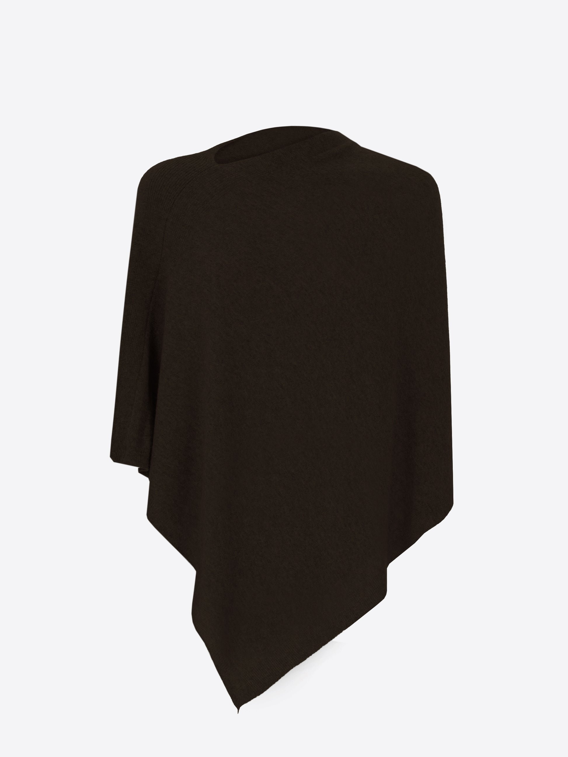 Poncho aus Wolle-Cashmere-Mix