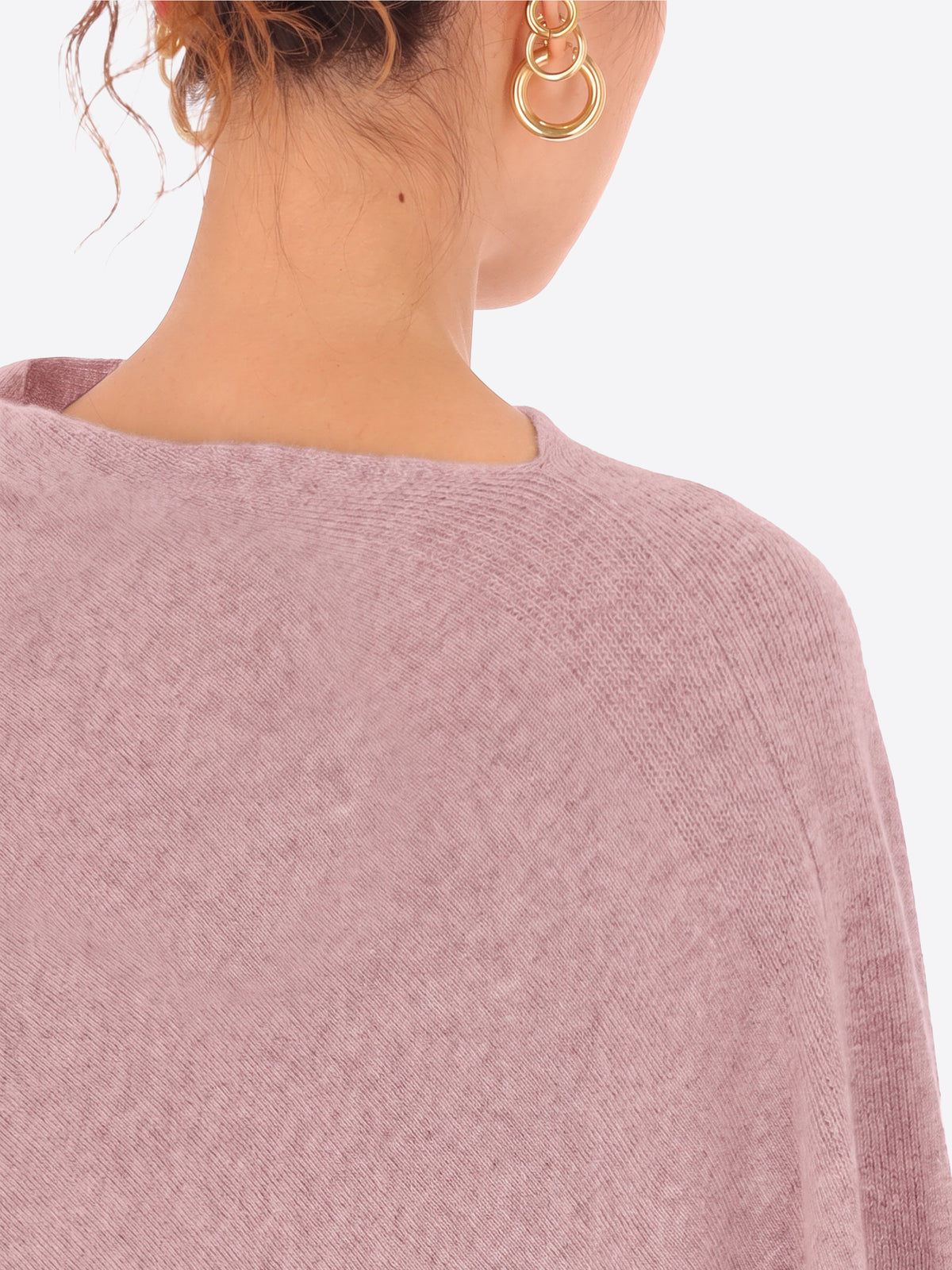 Poncho in Misto Lana e Cashmere