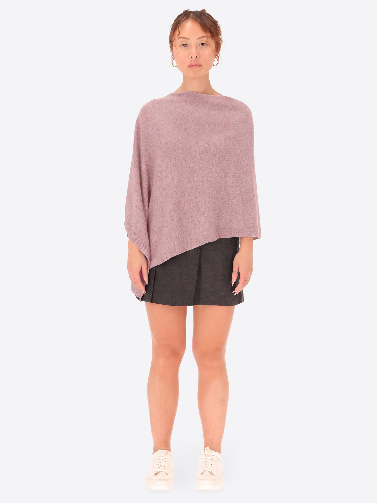 Poncho in Misto Lana e Cashmere
