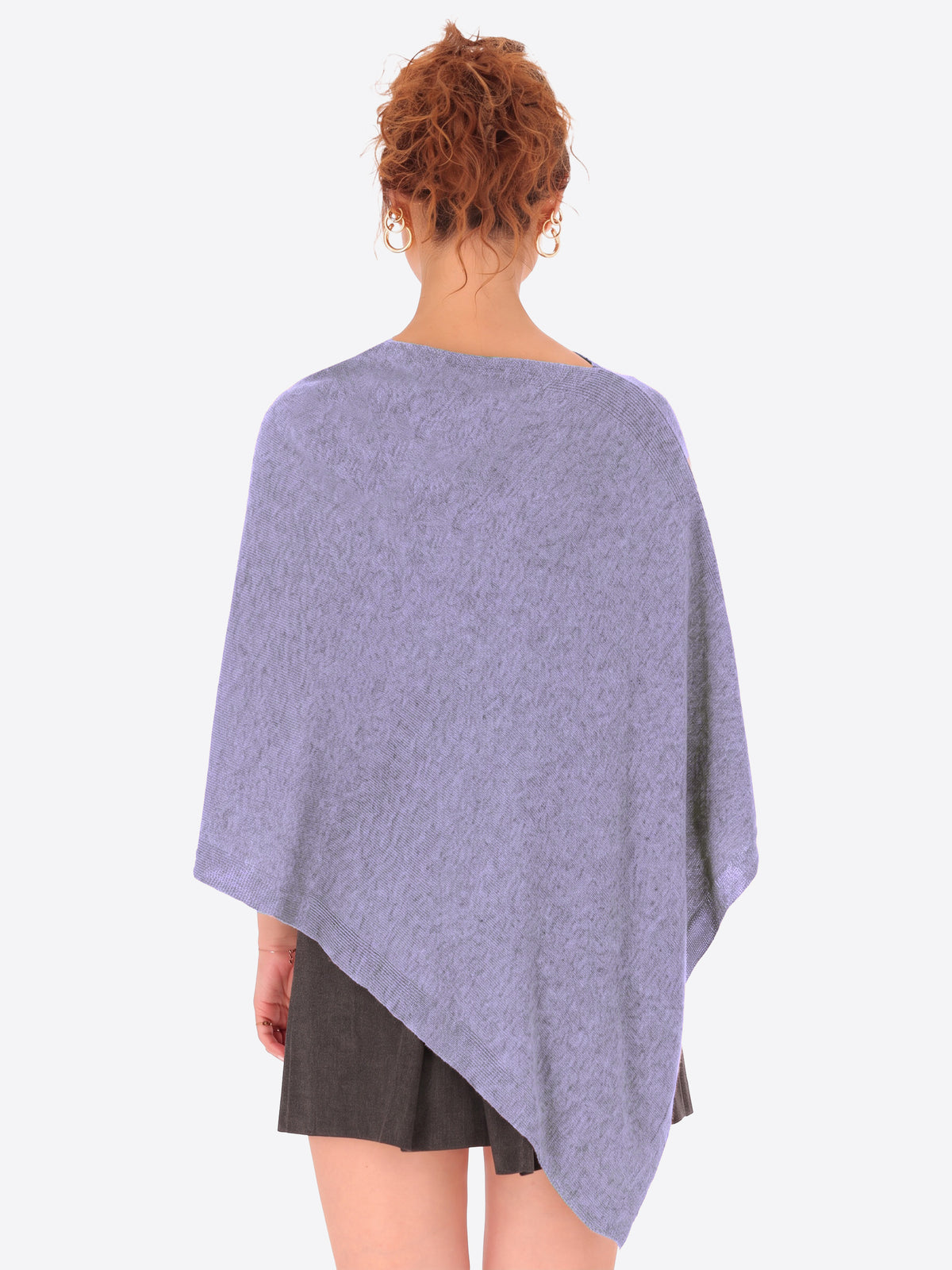 Poncho in Misto Lana e Cashmere